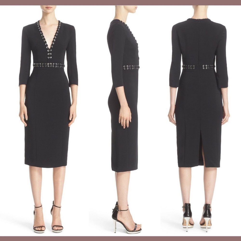 NWT $2,275 Michael‎ Kors Collection Cady Sheath Dress Made in Italy [SZ 2 ]
